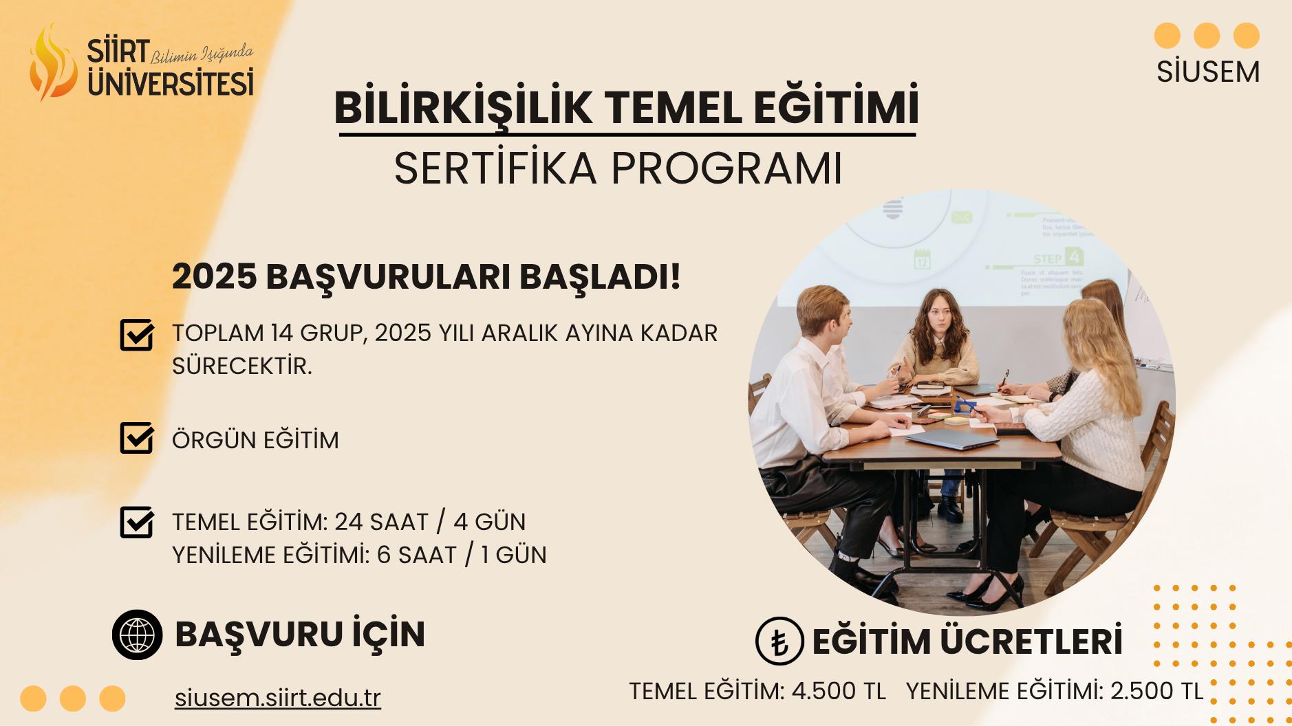 Bilirkişilik Temel Eğitimi Sertifika Programına İlişkin Duyuru